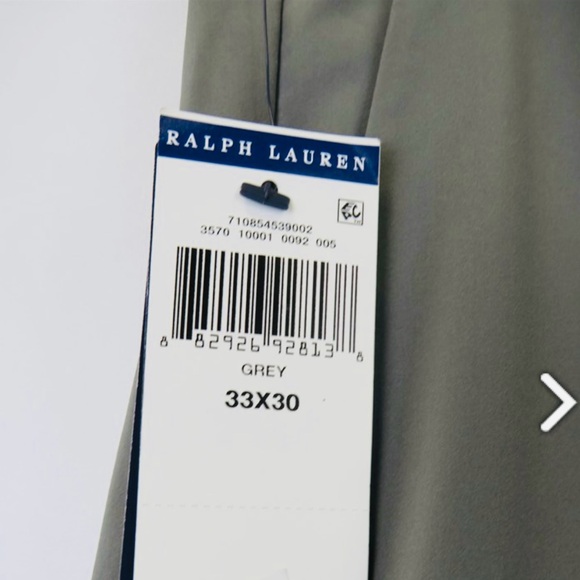 Ralph Lauren Polo (Gray) Straight Fit Pants 33x30 - Picture 6 of 10